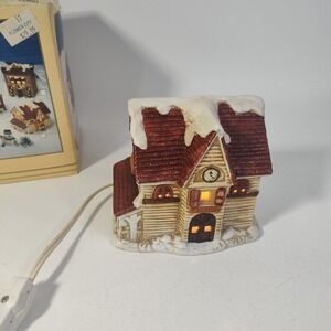 Trim Trends Porcelain Lighted Village Building Charmex 1988